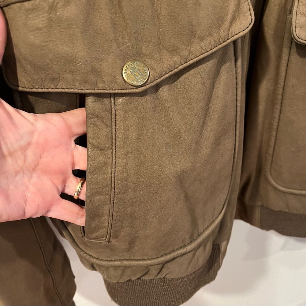 Vintage Structure leather Jacket - Picture 4 of 10
